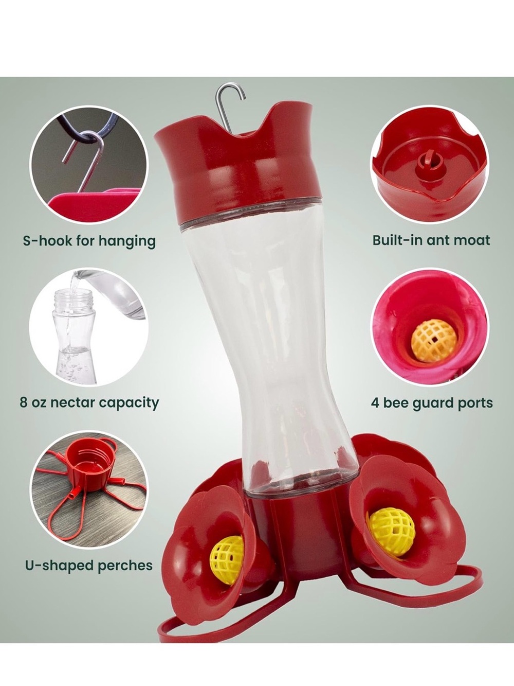 Hummingbird Feeder Perky Pet Backyard Decor Outside - Picture 9 of 9